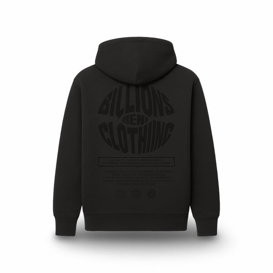 Black/Black Mission Statement Hoodie