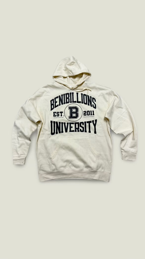 Cream/Green University Hoodie