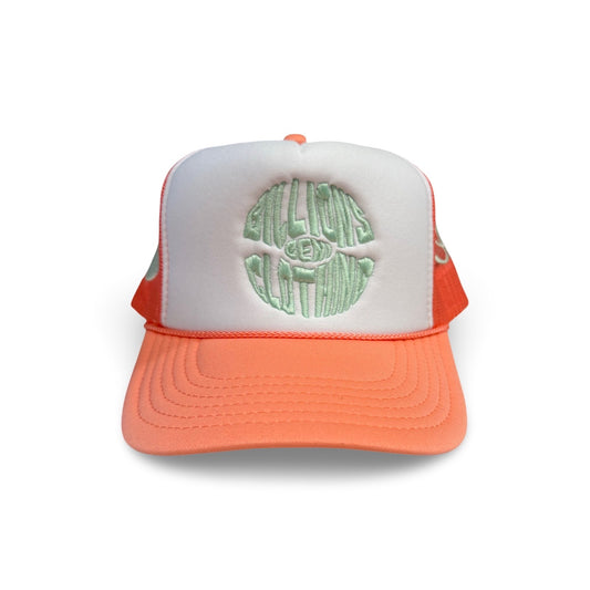 Peach/Mint Trucker