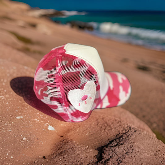 LIMITED EDITION!  Pink/White Camo Trucker Hat